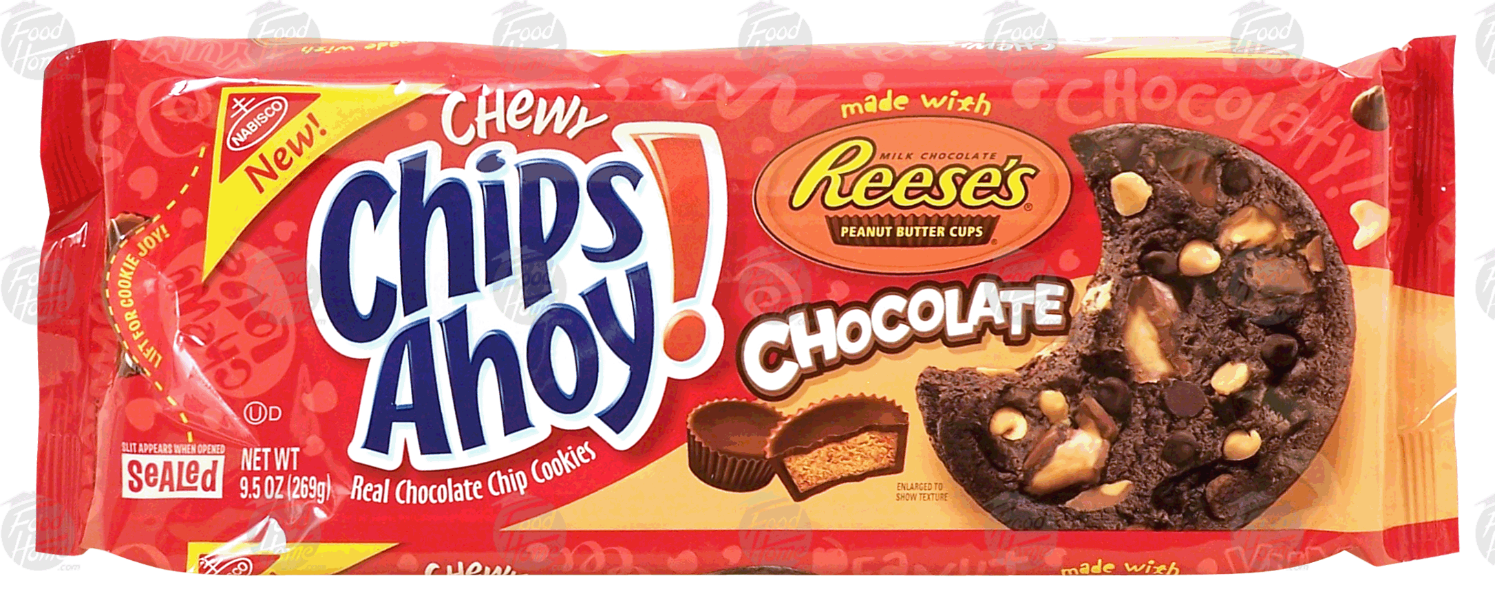 Nabisco Chips Ahoy! chocolate cookies with reese's peanut butter cups Full-Size Picture